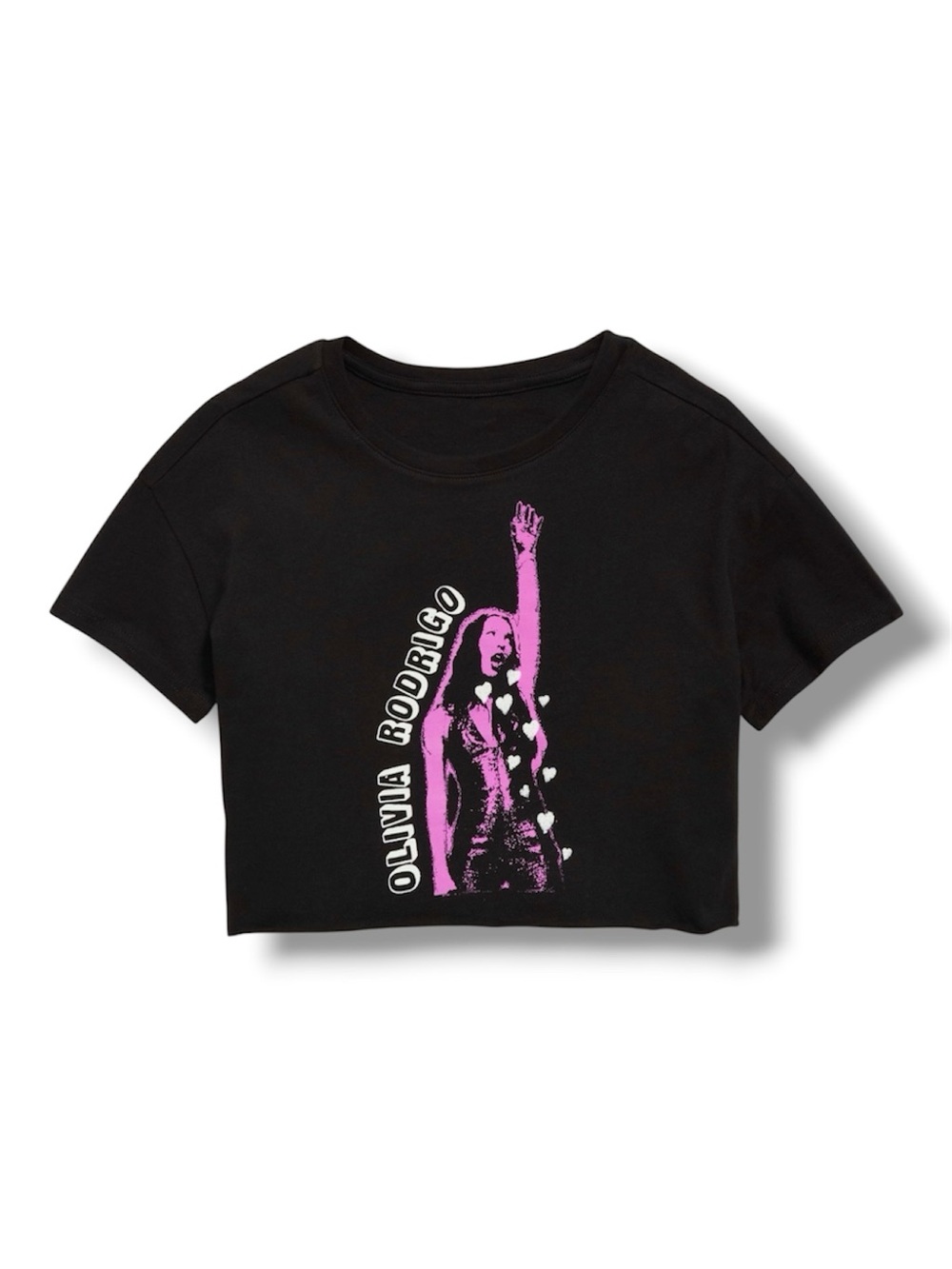 Kids Olivia Rodrigo Graphic Crop Top T-Shirt - Size Small 6/7 - NWT